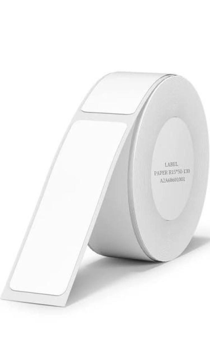 Niimbot D11 Çok Amaçlı Etiket 15X30MM Beyaz 210 Adet Yırtılmaz, Sudan ve Yağdan Etkilenmez