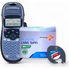Dymo Letratag Etiket Yazıcı ve Ecotag Muadil Plastik Yedek Şerit Etiket 10'lu