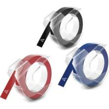 Dymo S0847750 Kabartma Şerit, 9mm x 3m 3lü Blister