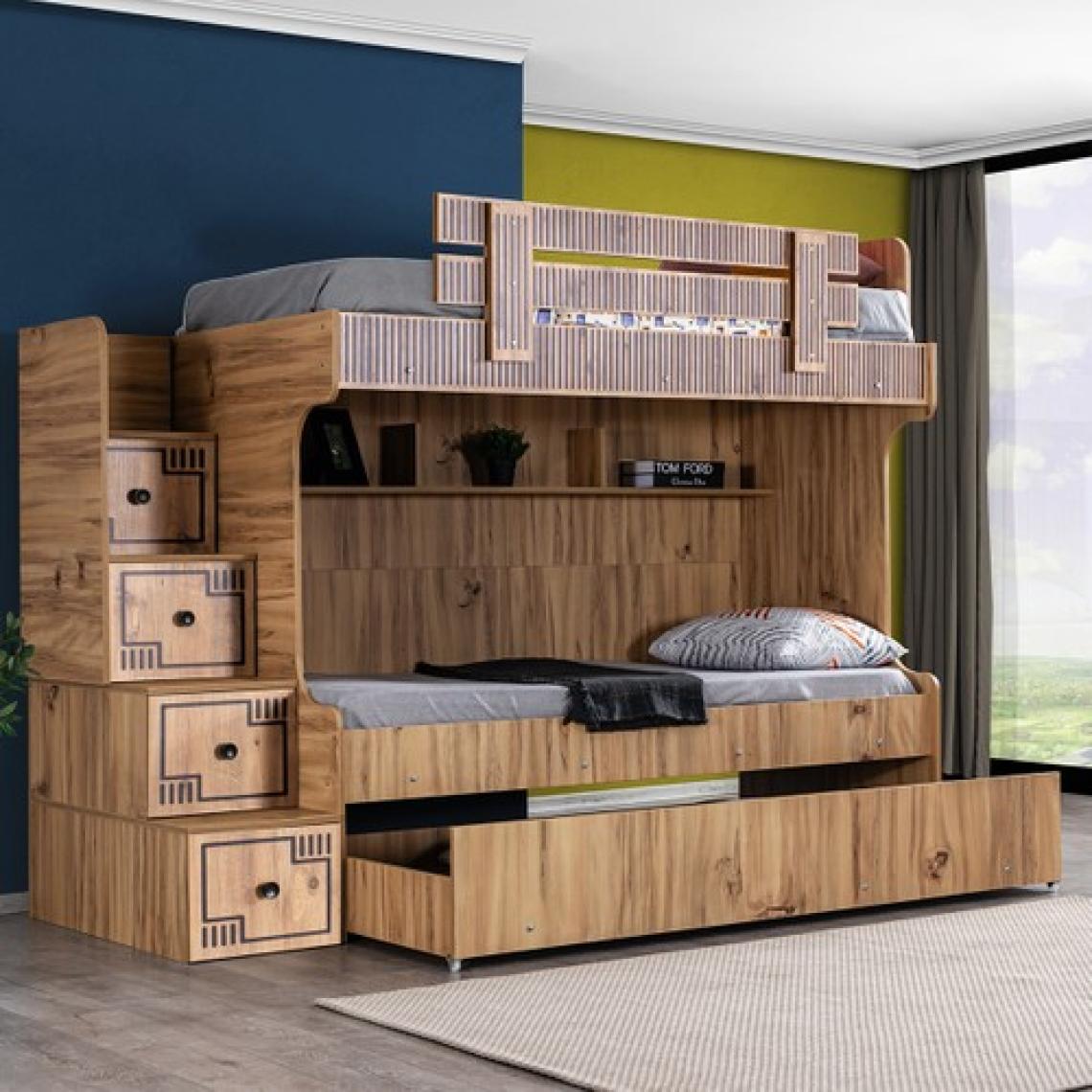 Setay Natural Yavrulu Ranza - 3'lü Ceviz Ranza + 2 Adet Comfort Yatak