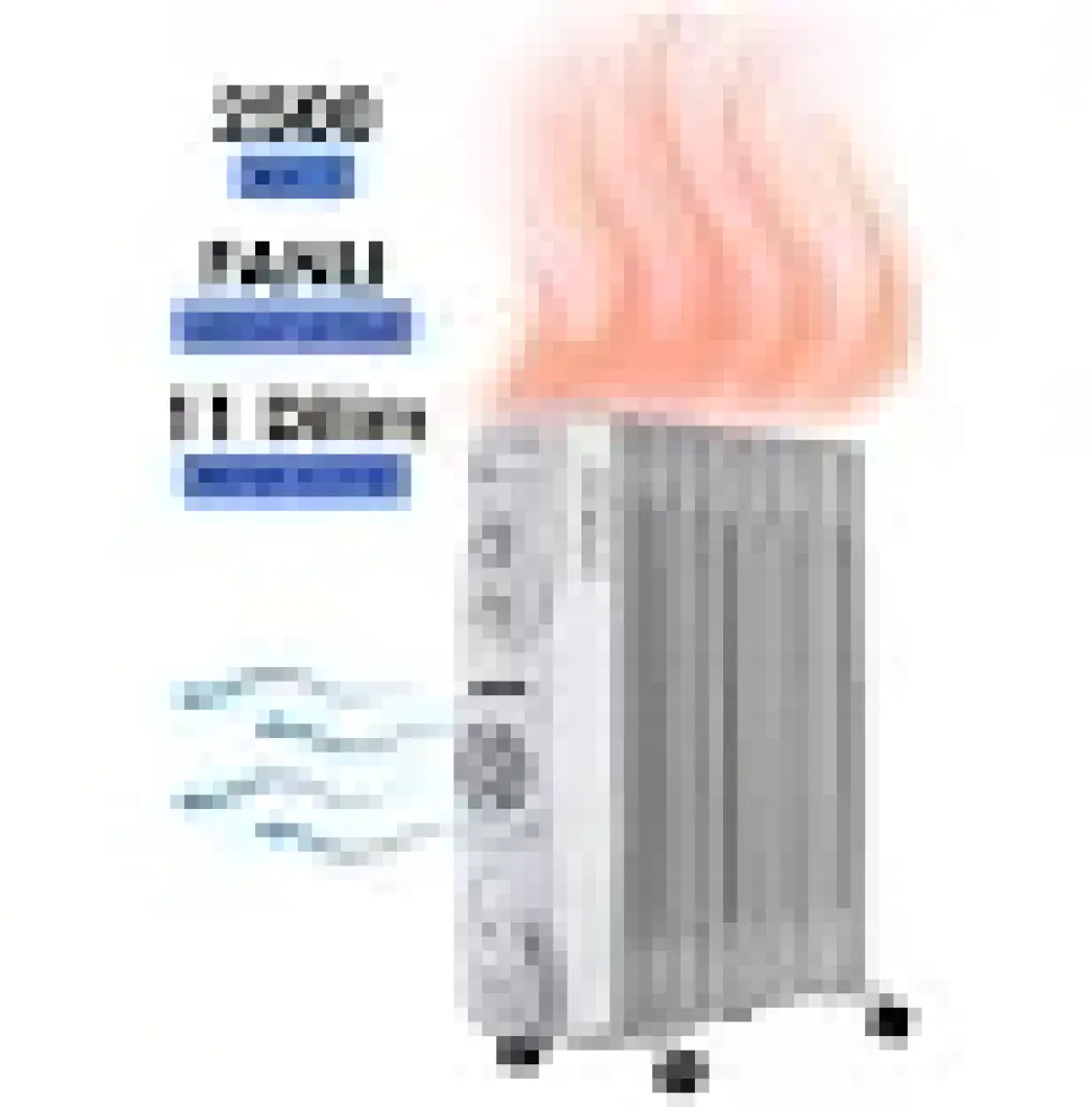 Süsler 11 Dilim Yağlı Fanlı Radyatör SR-5811
