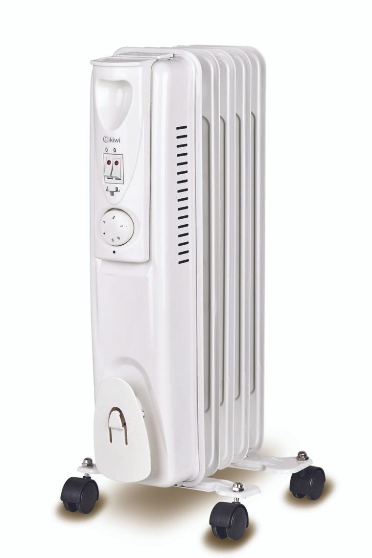 KHT-8405 5 Dilim Yağlı Radyatör Beyaz