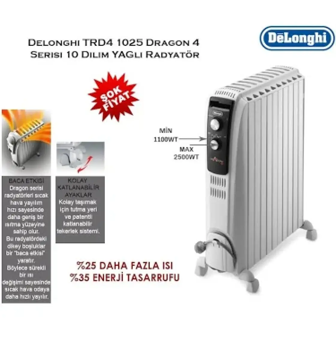 Delonghi Dragon4 Radyator TRD41025