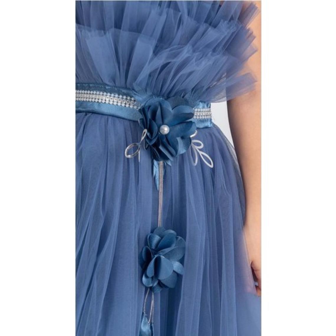 Mnk Baby & Kids Kız Çocuk Robası Katlı Özel Gün Abiye Elbise MNK0475