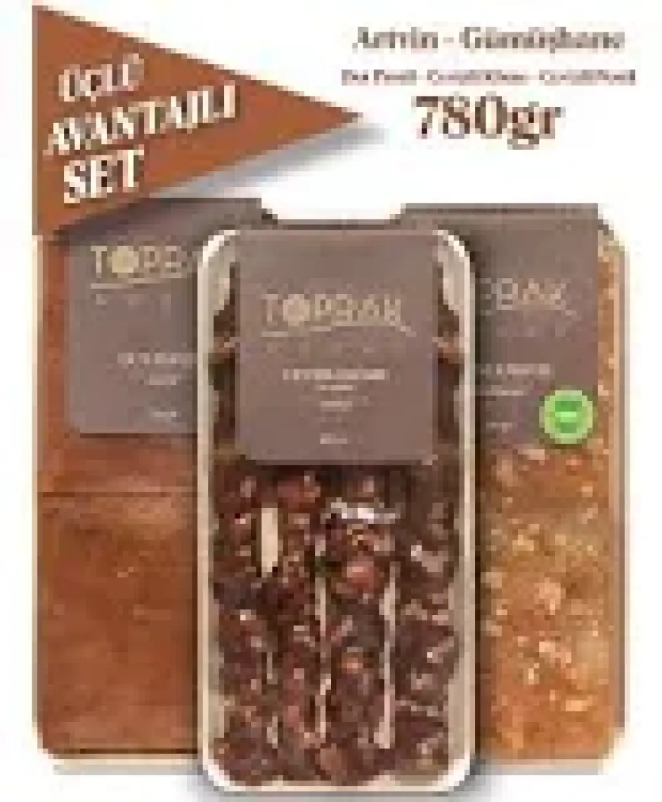 Toprak Doğal Pestil & Köme Ekonomik Set 1 - Sade Dut Pestili - Cevizli Pestil - Cevizli Köme Tek Çekim