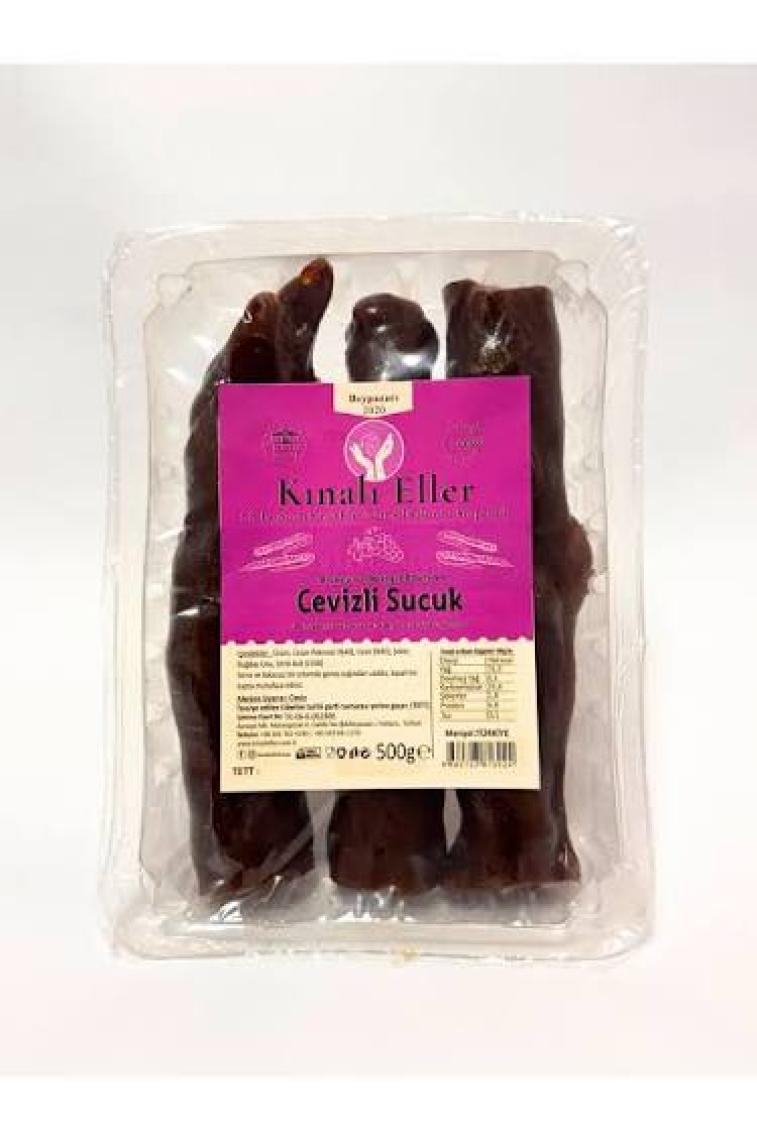 Kınalı Eller Kadın Kooperatifi Beypazarı Cevizli Sucuk 500 gr