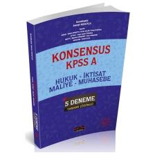 Konsensus Kpss A Hukuk - İktisat - Maliye - Muhasebe 5 Deneme Tamamı Çözümlü - Ahmet Nohutçu