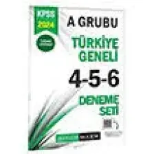 Pegem Akademi Yayıncılık 2024 KPSS A Grubu Tamamı Çözümlü Türkiye Geneli 4-5-6 (3'lü Denem
