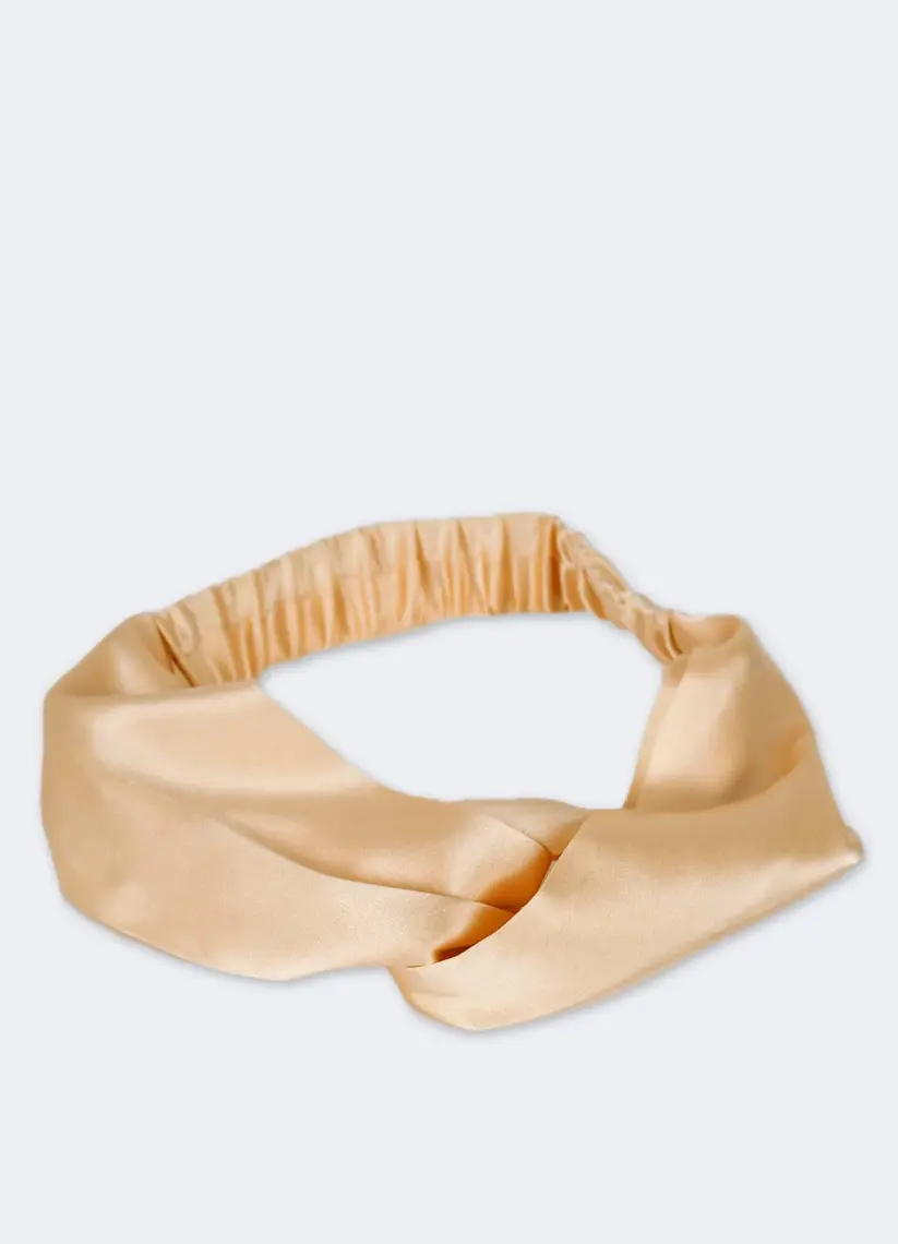 Beauty Pillow %100 İpek Saç Bandı Siyah Renk