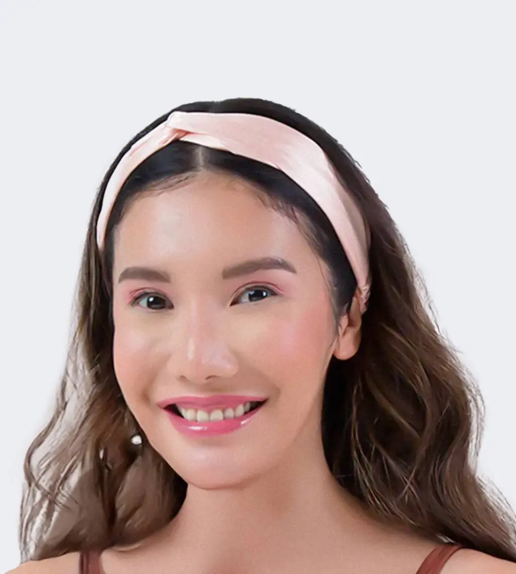 Beauty Pillow %100 İpek Saç Bandı Siyah Renk