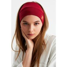 Butikgiz Bordo Kadın Pamuklu Termal, Kaymaz, Terletmez, Ultra Hafif, Spor Saç Bandı Bandana Buff