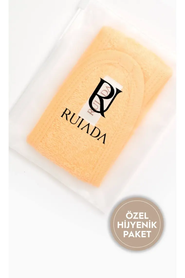 Ruiada  %100 Pamuk Saç / Makyaj Bandı Orange Spor-Yoga-Spa-Cilt Bakım