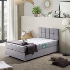 Setay Berlin Tek Kişilik Baza Başlık Comfort Yatak Seti - Açık Gri