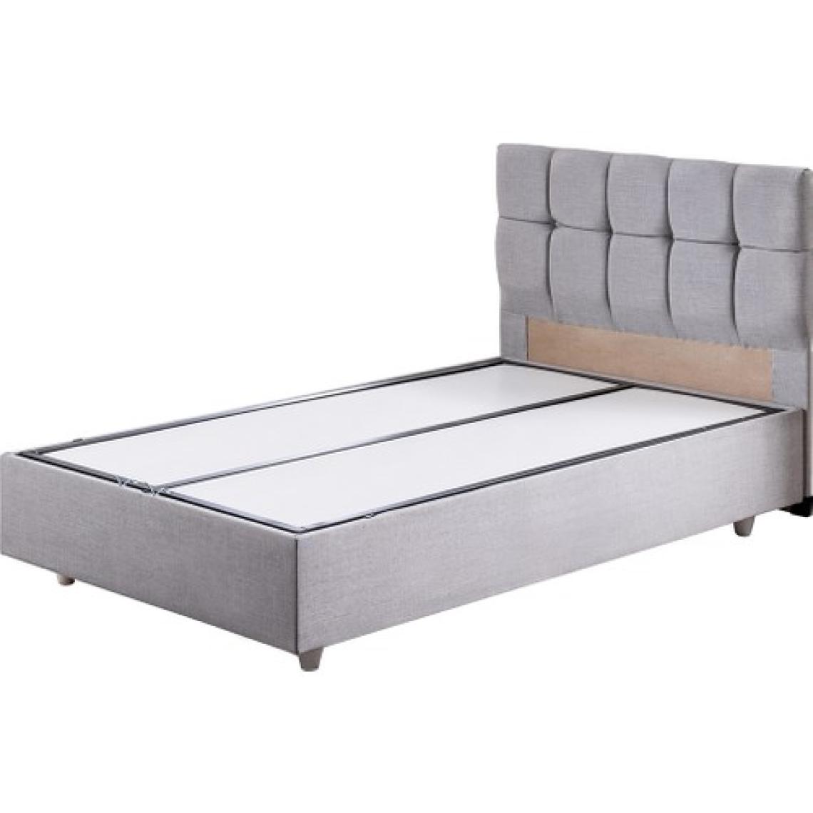 Setay Berlin Tek Kişilik Baza Başlık Comfort Yatak Seti - Açık Gri