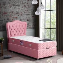 Setay Camelli İkili Set Tek Kişilik Baza Başlık - Pembe