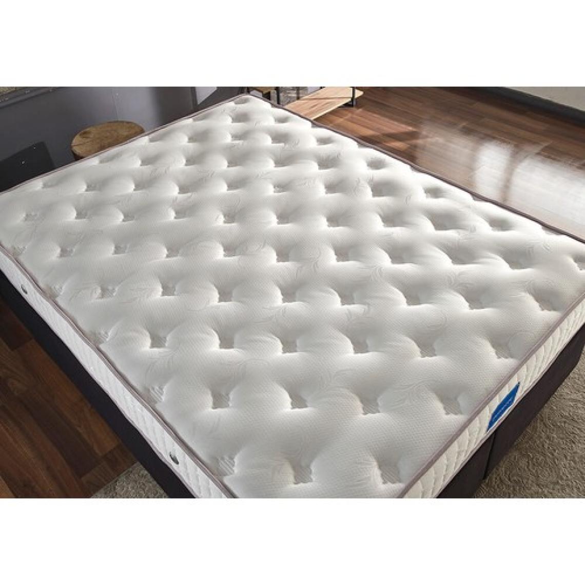 Niron Juliette 90x190 cm Tek Kişilik Yatak, Baza ve Başlık Seti - Siyah Kumaş Baza, Başlık ve Yatak Takımı