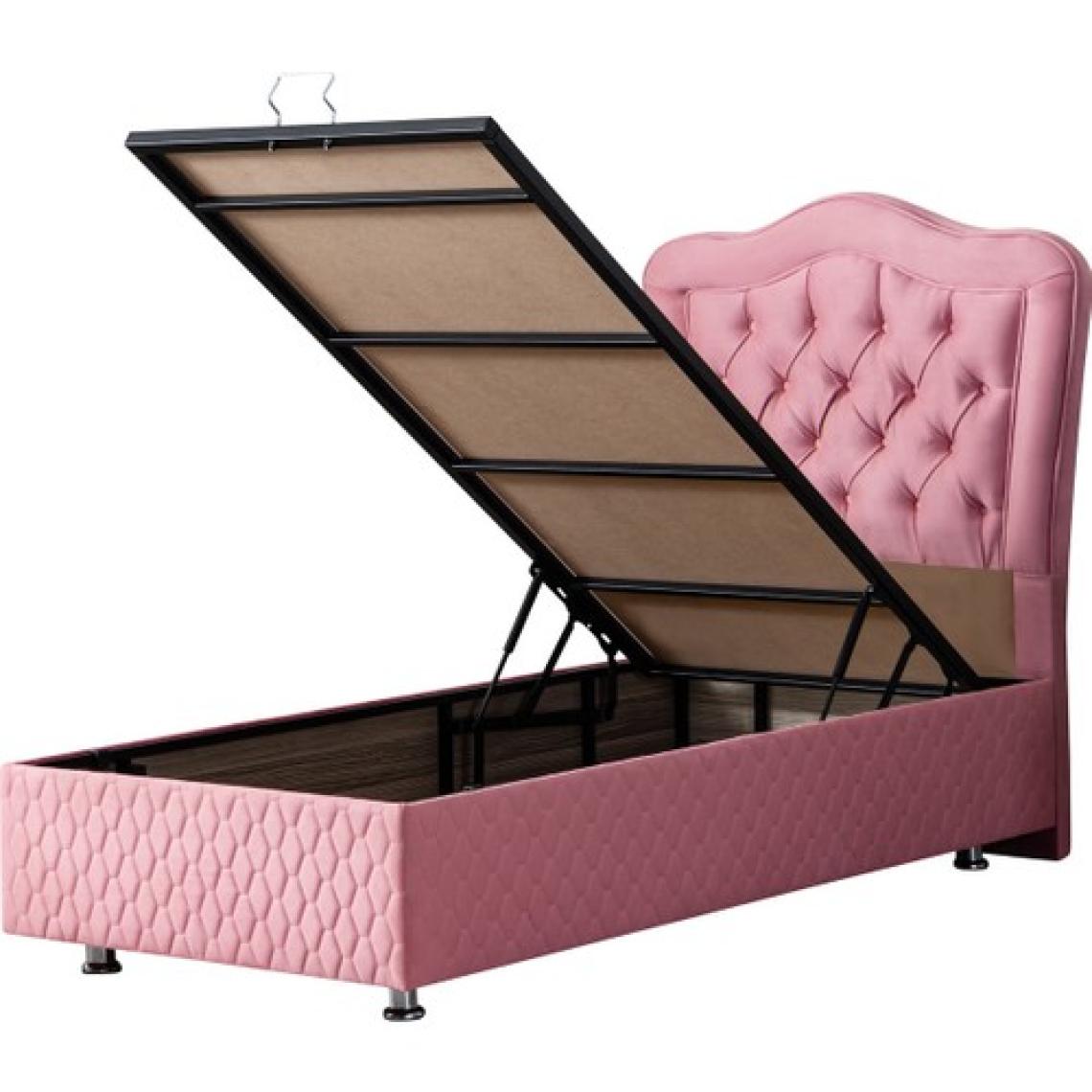 Setay Camelli İkili Set Tek Kişilik Baza Başlık - Pembe