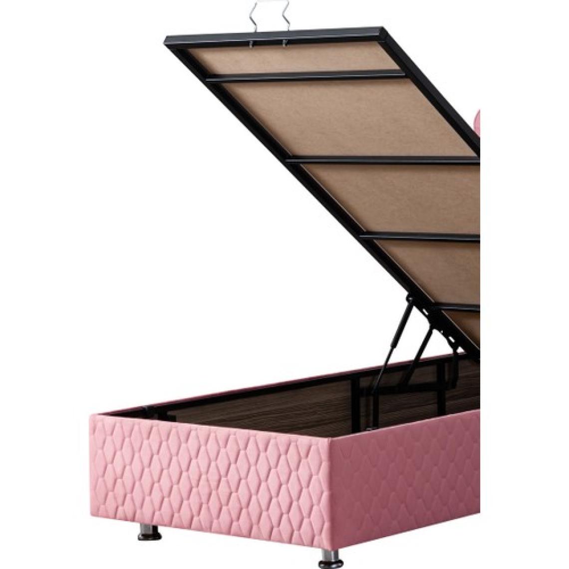 Setay Camelli İkili Set Tek Kişilik Baza Başlık - Pembe
