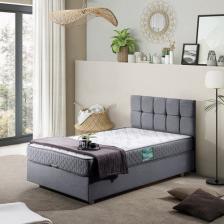 Setay Berlin Tek Kişilik Baza Başlık Comfort Yatak Seti - Gri