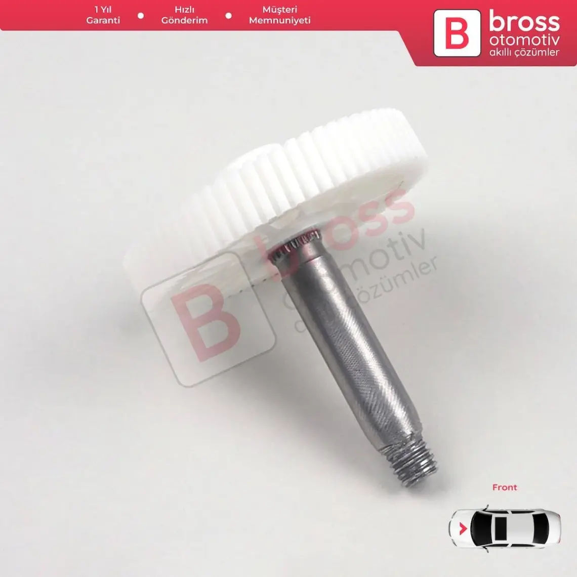 Bross Otomotiv BGE641 Opel Astra H 2004-2014 için Ön Cam Silecek Motor Dişlisi 0390241538 66-Diş