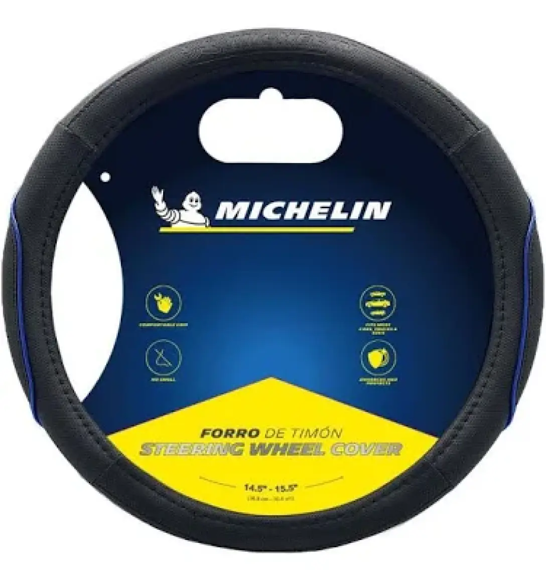 Michelin MC1003NAZ Premium Suni Deri Direksiyon Kılıfı Mavi