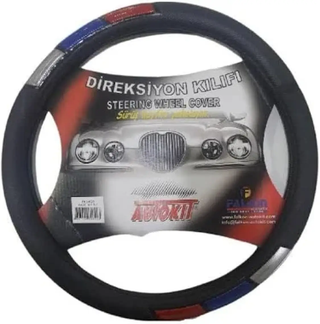 Autokit Direksiyon Kılıfı Nikelajlı -Fosforlu "Renkli"