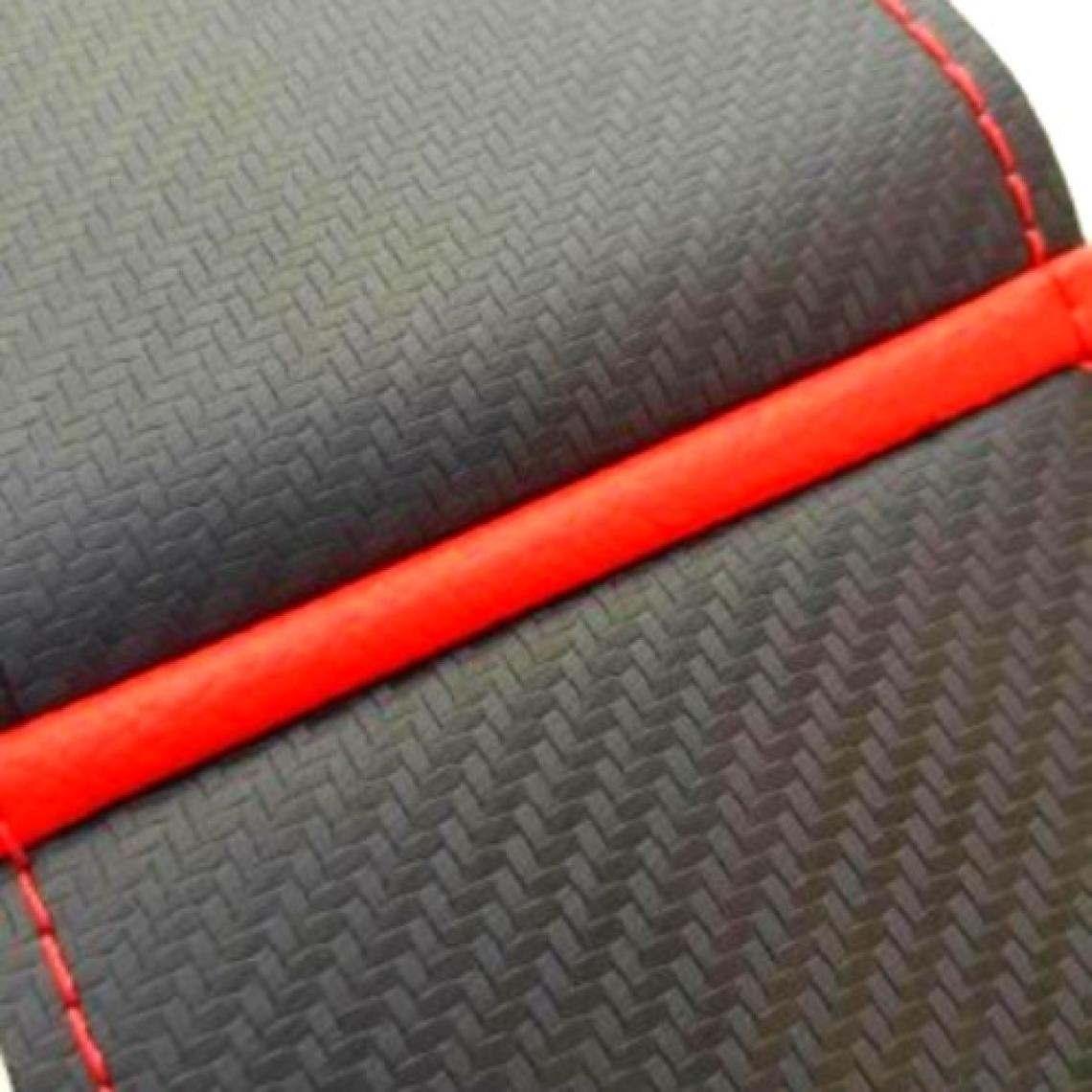 Fiat Albea Direksiyon Kılıfı Alkantra Karbon Kırmızı Yüzüklü