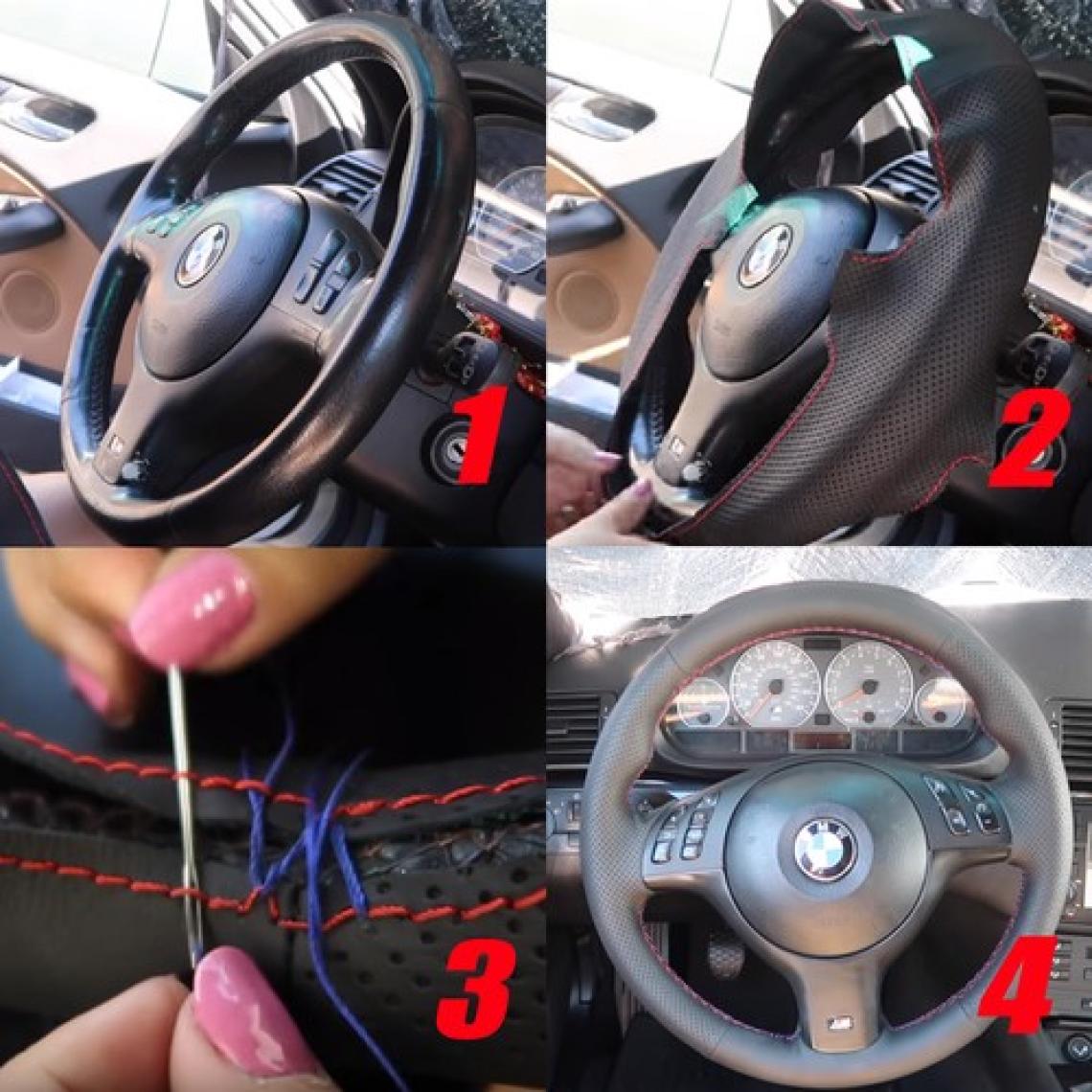 Fox Peugeot 308 EM Uyumlu Araca Özel Deri Direksiyon Kılıfı