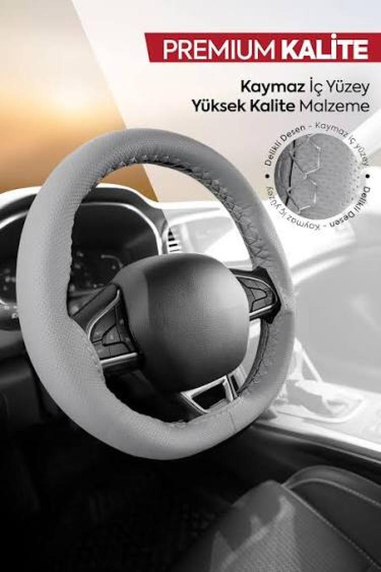 Otokuzey Dikme Direksiyon Kılıfı Soft Kırmızı