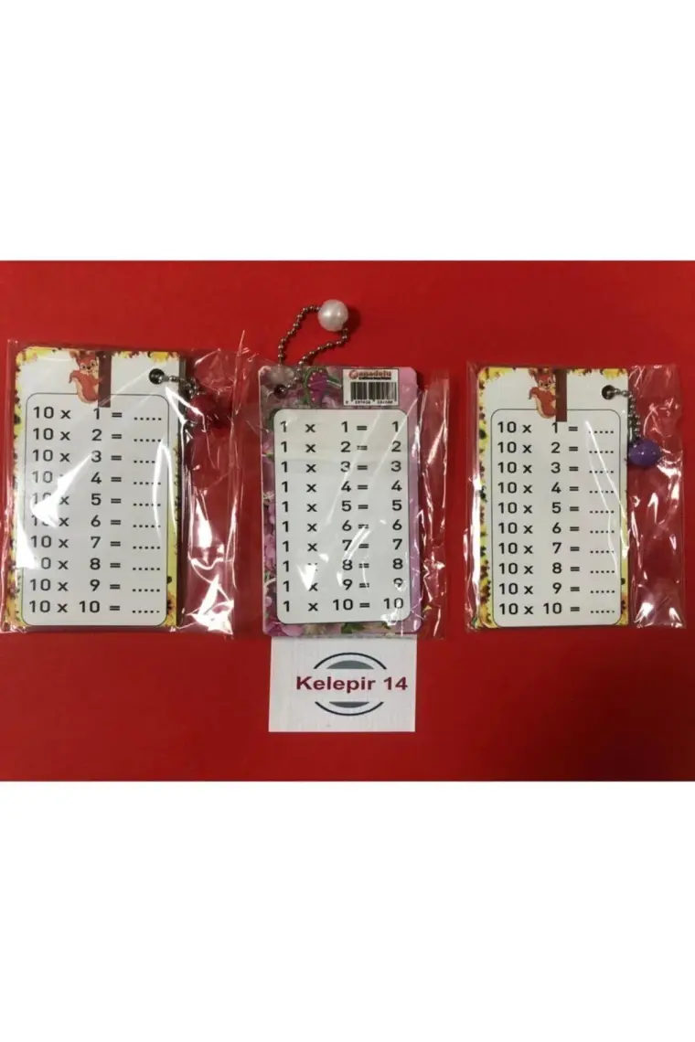 Redka Çarpım Tablosu Kartelası Zincirli
