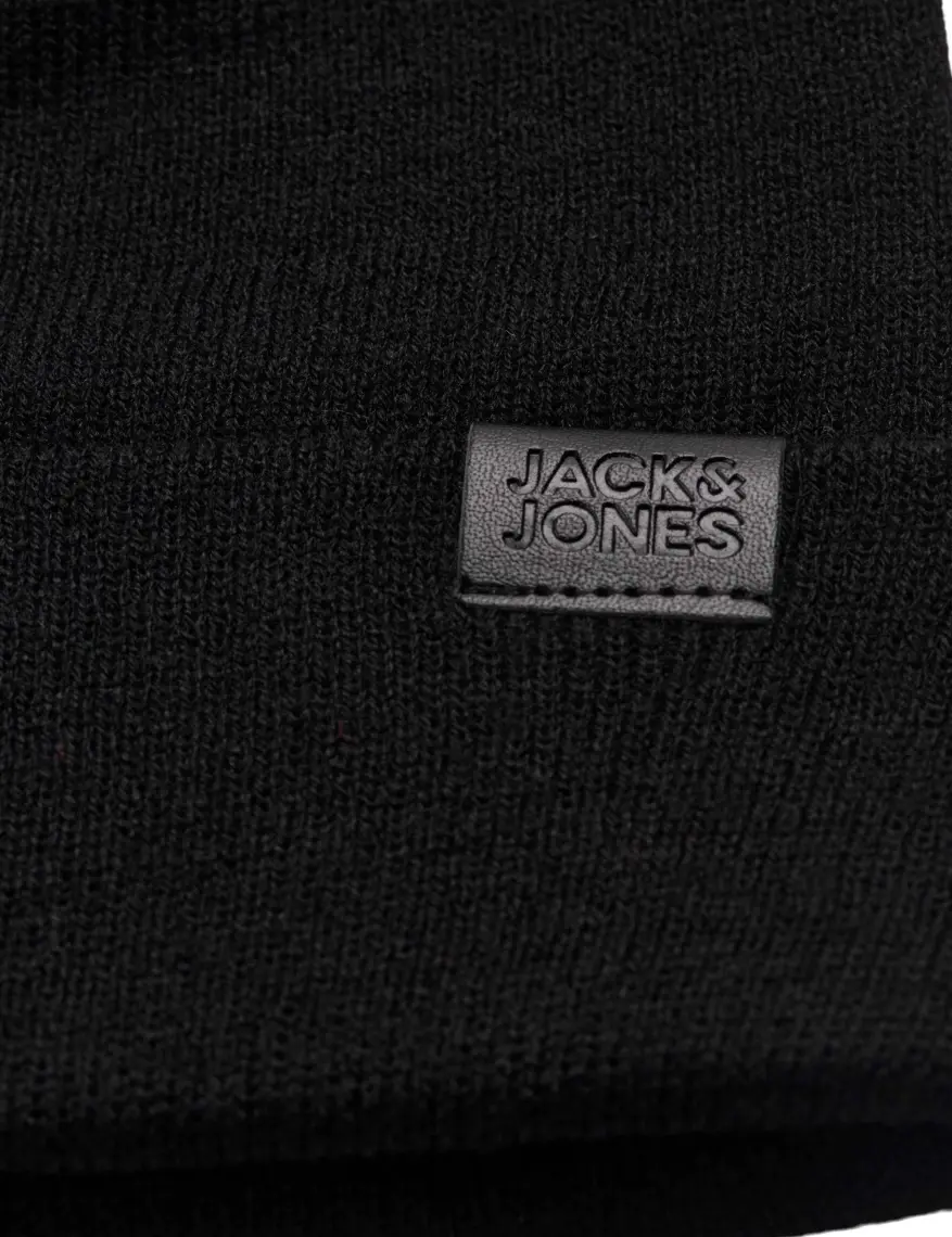 Jack & Jones Gri-Melanj Erkek Bere&atkı Seti 12163827