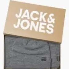 Jack & Jones Gri-Melanj Erkek Bere&atkı Seti 12163827