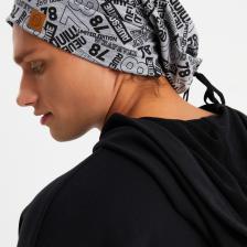Butikgiz Erkek Gri Desenli 4 Mevsim Pamuklu Esnek Ultra Yumuşak Hafif Terletmez İp Penye Şapka