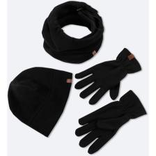 AVVA Erkek Siyah Polar Basic Boyunluk Bere ve Eldiven Seti B009250
