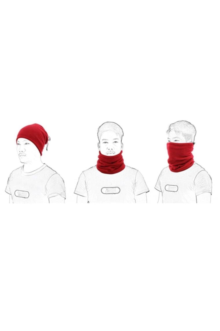 Axe Sportswear Unisex Kışlık Şapka Bere Olabilen Ipli Polar Boyunluk
