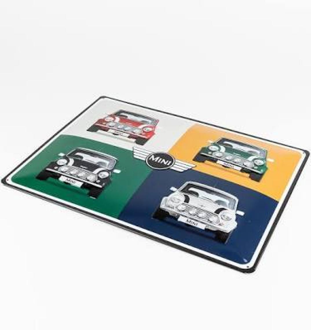 Nostalgic Art Mini 4 Cars Pop Art Metal Pano