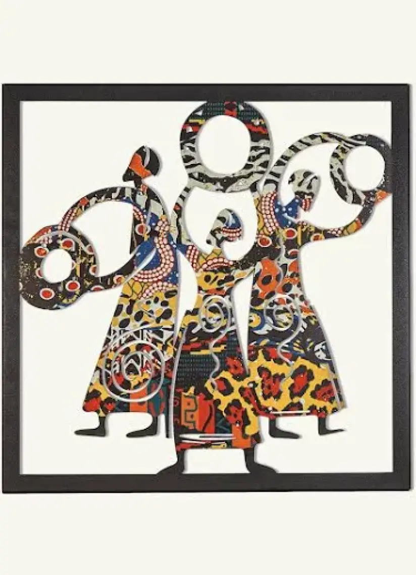 Artepera Triple Goddess Metal Tablo - Modern Ev Dekorsayonları - APT112 - Colorart