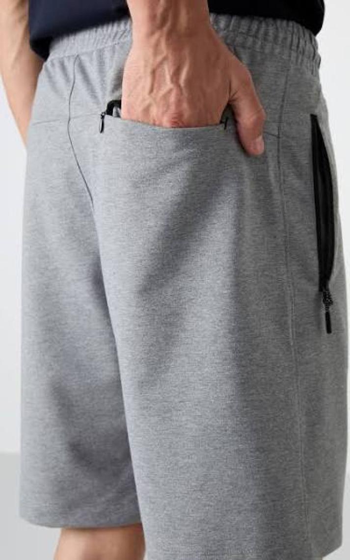 Tommy Life Çağla Gizli Fermuar Arka Cepli Bağcıklı Standart Kalıp Erkek Şort - 81136