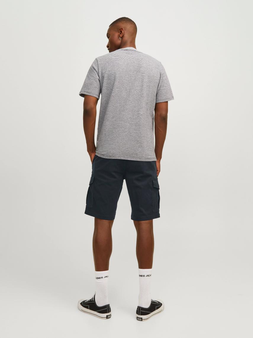 Jack & Jones Jpstjoe Jjcargo Shorts Akm Siyah Erkek Şort 12182555-Black