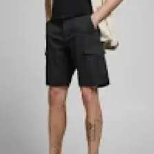 Jack & Jones Jpstjoe Jjcargo Shorts Akm Siyah Erkek Şort 12182555-Black