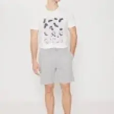 Altınyıldız Classics Erkek Gri Melanj Standart Fit Normal Kesim 2 İplik Cepli Recycle Pamuklu Örme Şort