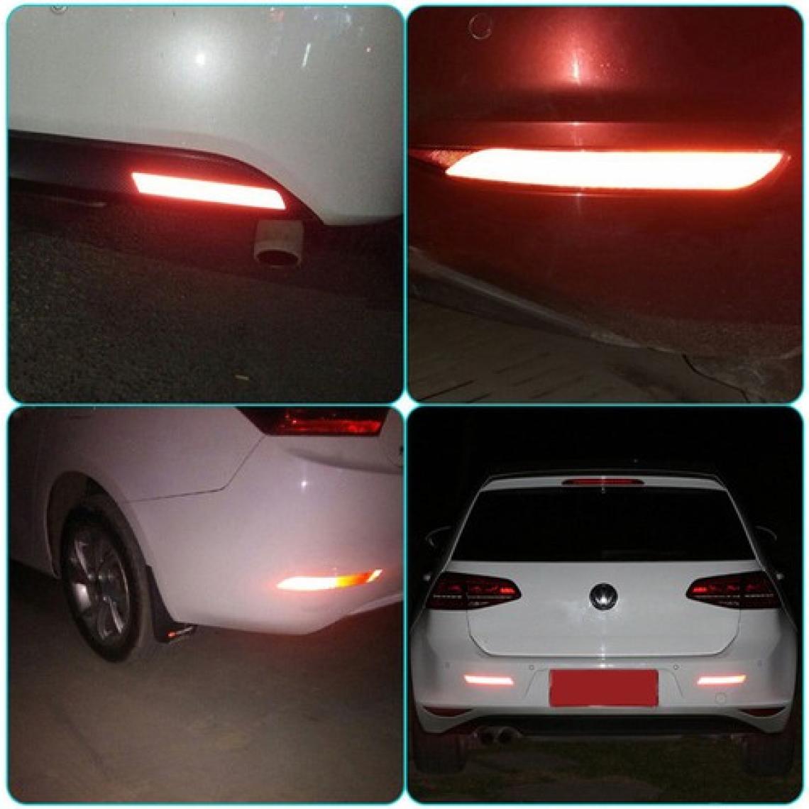 Techmaster Araç Araba Oto Tampon Reflektörü Kırmızı Sticker Yapıştıma 14.5x2.4 cm
