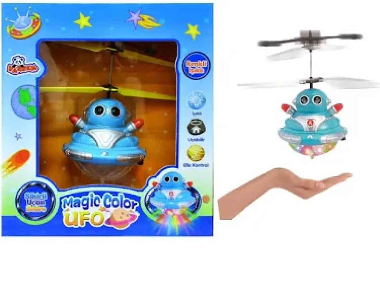 Işıklı Sihirli Oyuncak Ufo Elle Kontrol 4345
