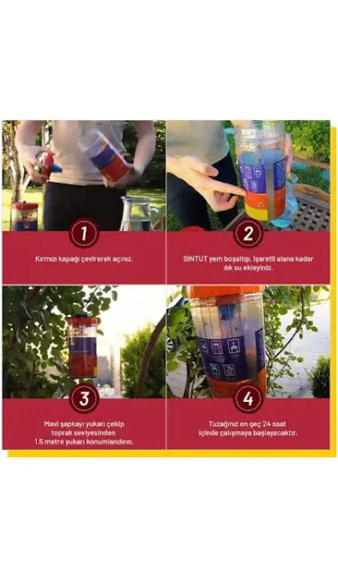 Fly Jaıl Long Jar, 1.5 Litre Kavanoz Tipi Karasinek Tuzağı