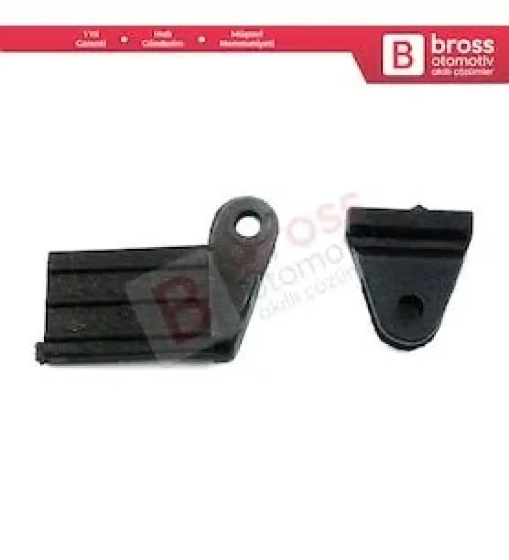 Bross Otomotiv BDP204 BMW E38 E39 E46 Mercedes W140 W124 W210 W211 Opel Vectra C için Arka Cam Perde Kızak Klips Seti