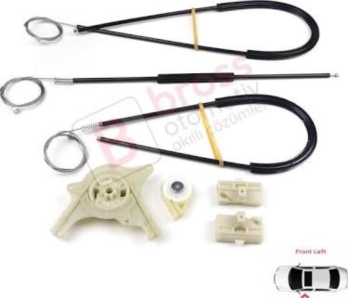 Mercedes Vito Viano Mixto MK2 W639 2003-2010 6397200046 İçin Ön Sol Kapı Cam Kriko Tamir Seti