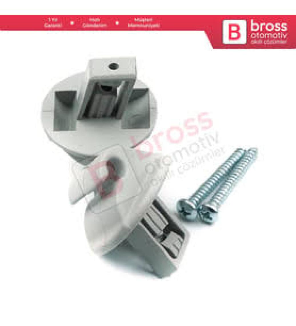 Bross Otomotiv BCF5010 Renault İçin 2 Adet Gri Renk Güneşlik Klipsi