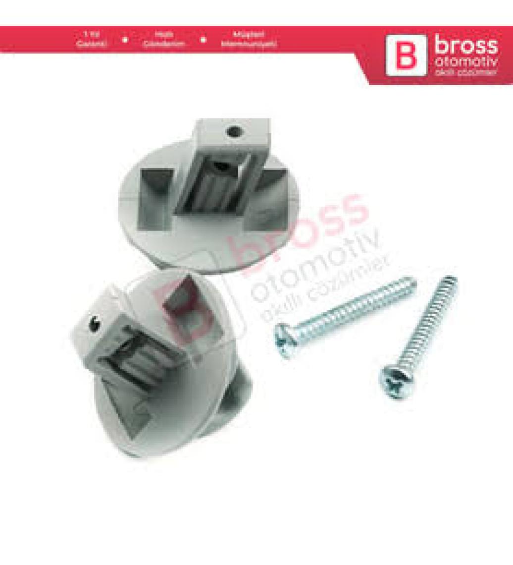 Bross Otomotiv BCF5010 Renault İçin 2 Adet Gri Renk Güneşlik Klipsi