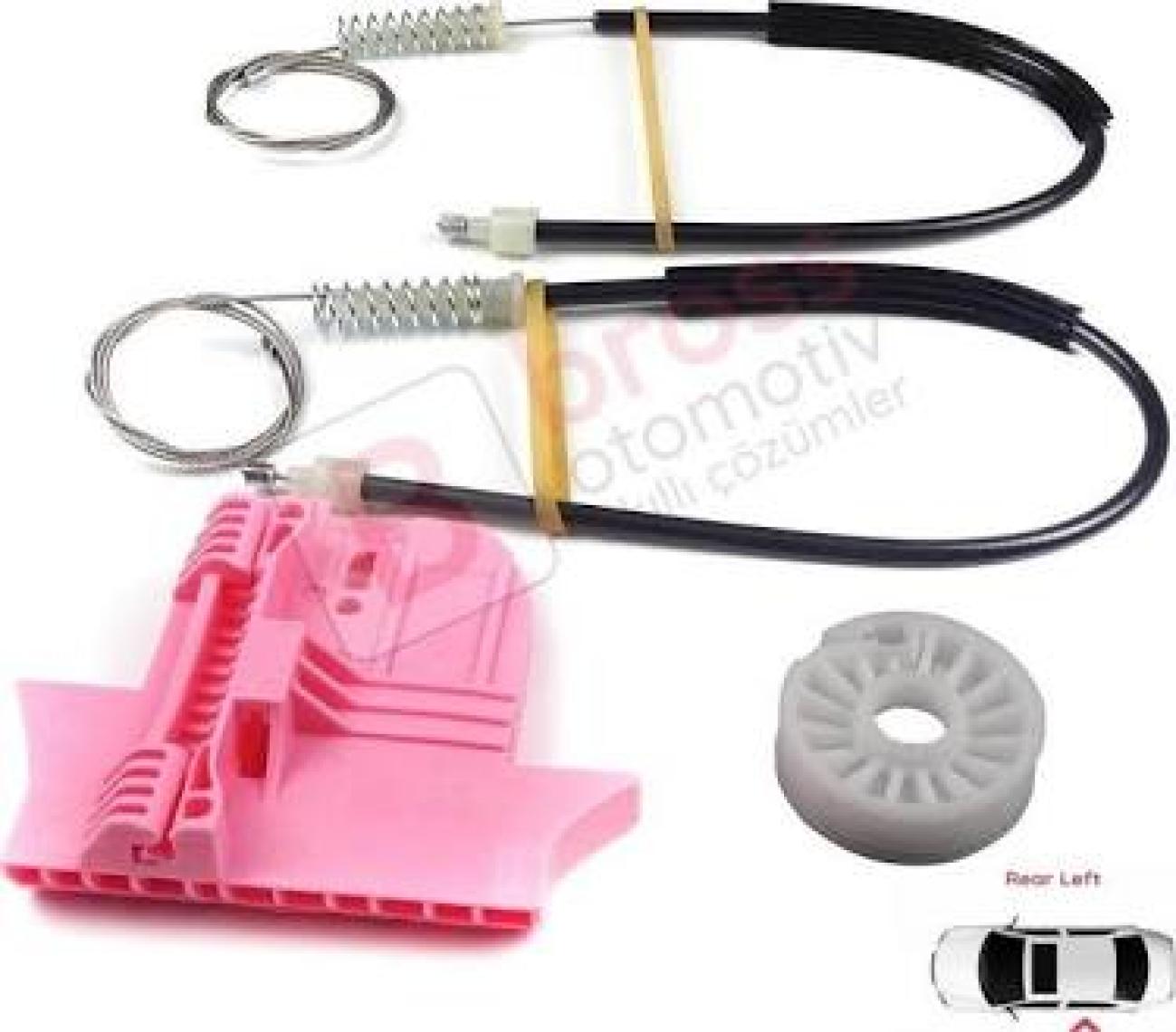 Ford Mondeo MK4 BA7 2007-2015 4/5 Kapı 7S71A27001 İçin Arka Sol Kapı Cam Kriko Tamir Seti