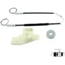 Peugeot 407 6E 6D 2004-2011 4/5 Kapı 9644893680 İçin Elektrikli Arka Sağ Cam Kriko Tamir Seti